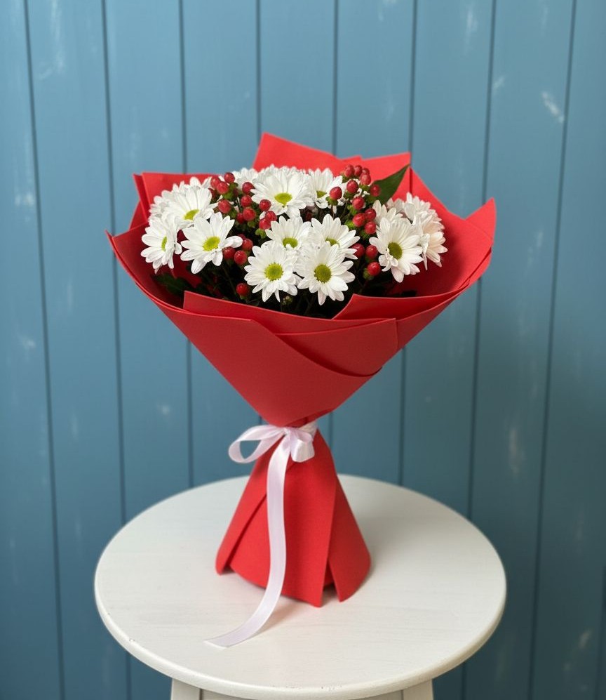 Букет цветов из: Хризантемы в Заозерске