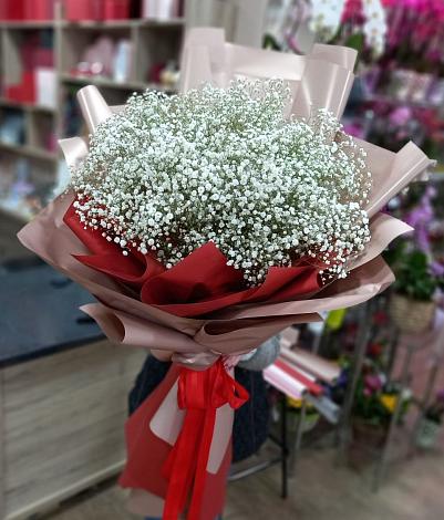 Букет цветов из: Гипсофила в Заозерске