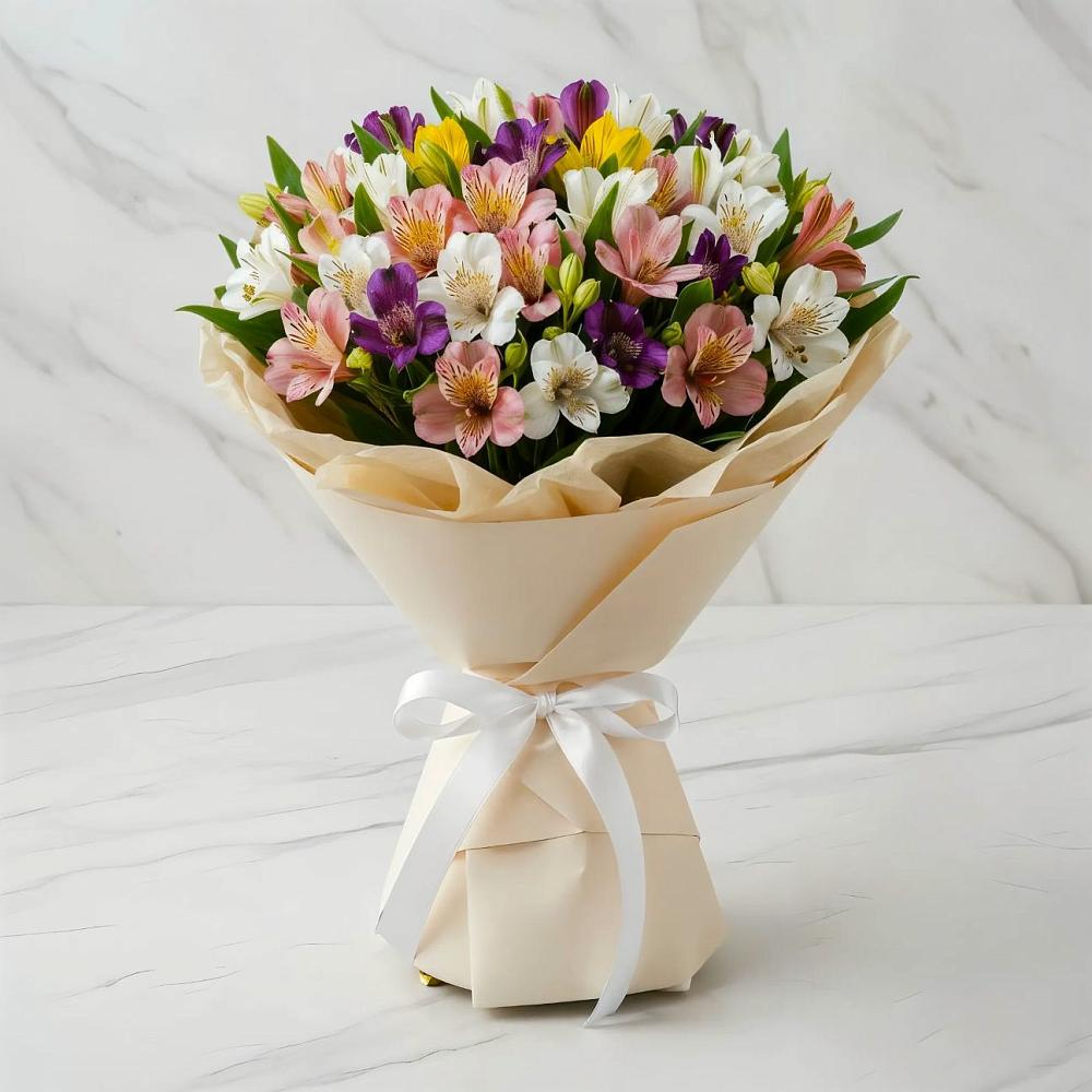 Букет цветов из: Альстромерии в Заозерске