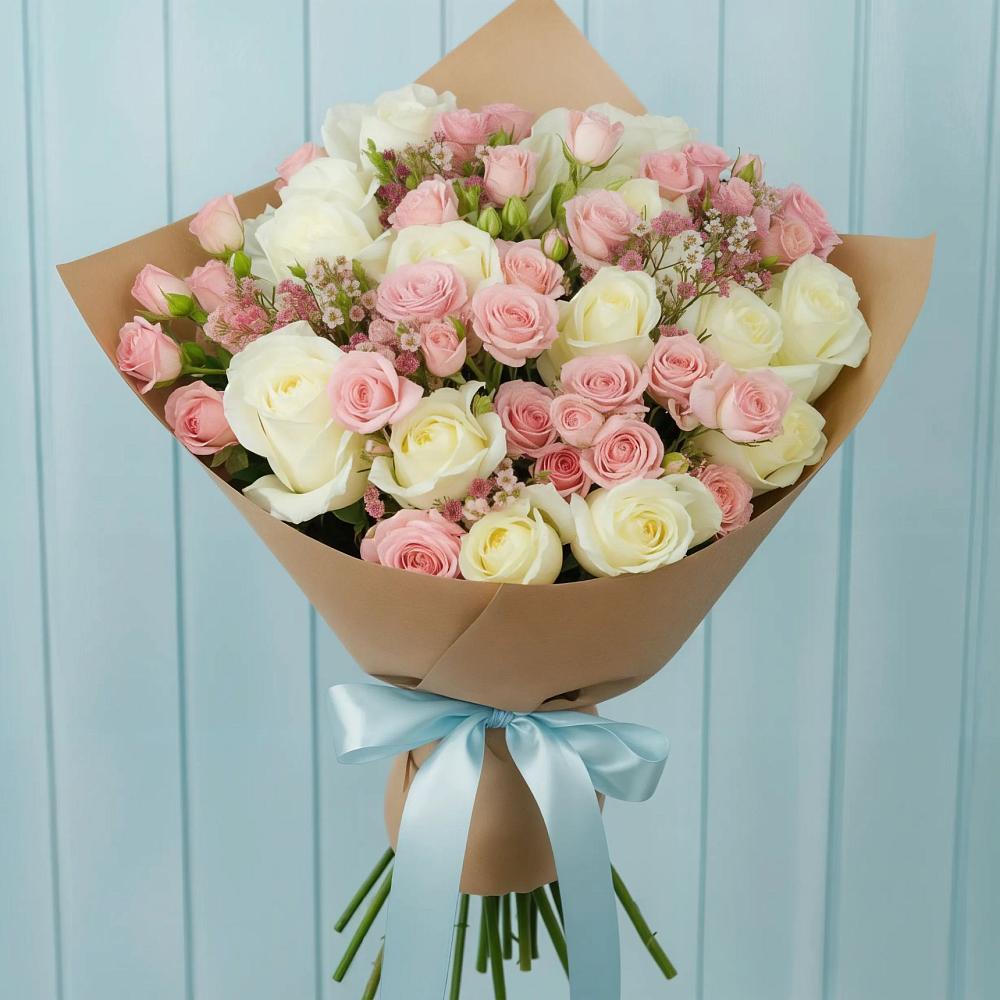 Букет цветов из: Розы в Заозерске