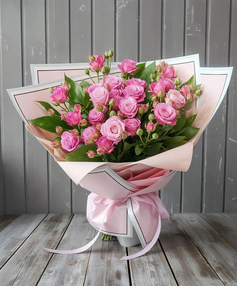 Букет Розовый кустик в Заозерске