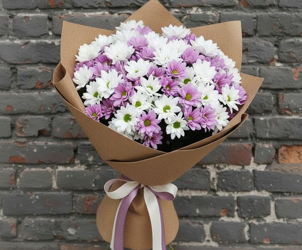 Букет цветов из: Хризантемы в Заозерске