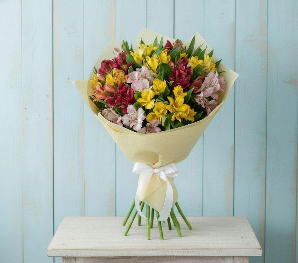 Букет цветов из: Альстромерии в Заозерске