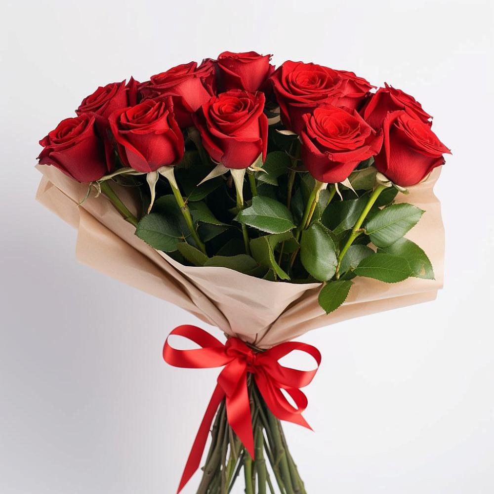 Букет 11 Красных роз Эдлесс Лав в Заозерске